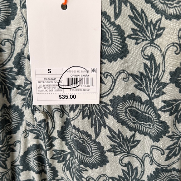 Knox Rose Green Floral Long-Sleeve Peasant Blouse - Picture 4 of 7